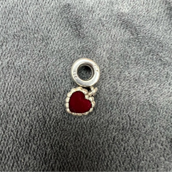 RETIRED Pandora Fuchsia Enamel Forever Dangle Charm - Picture 3 of 3